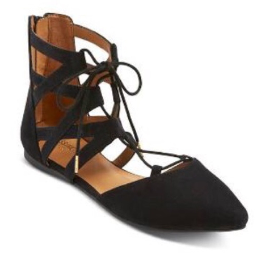 Mossimo Supply Co. Nara Lace Up Ballet Flats
